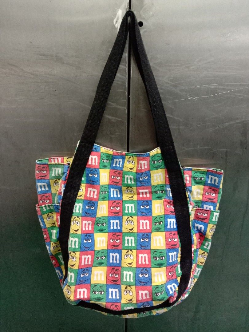 M&M tote bag, Women's Fashion, Bags & Wallets, Tote Bags on Carousell