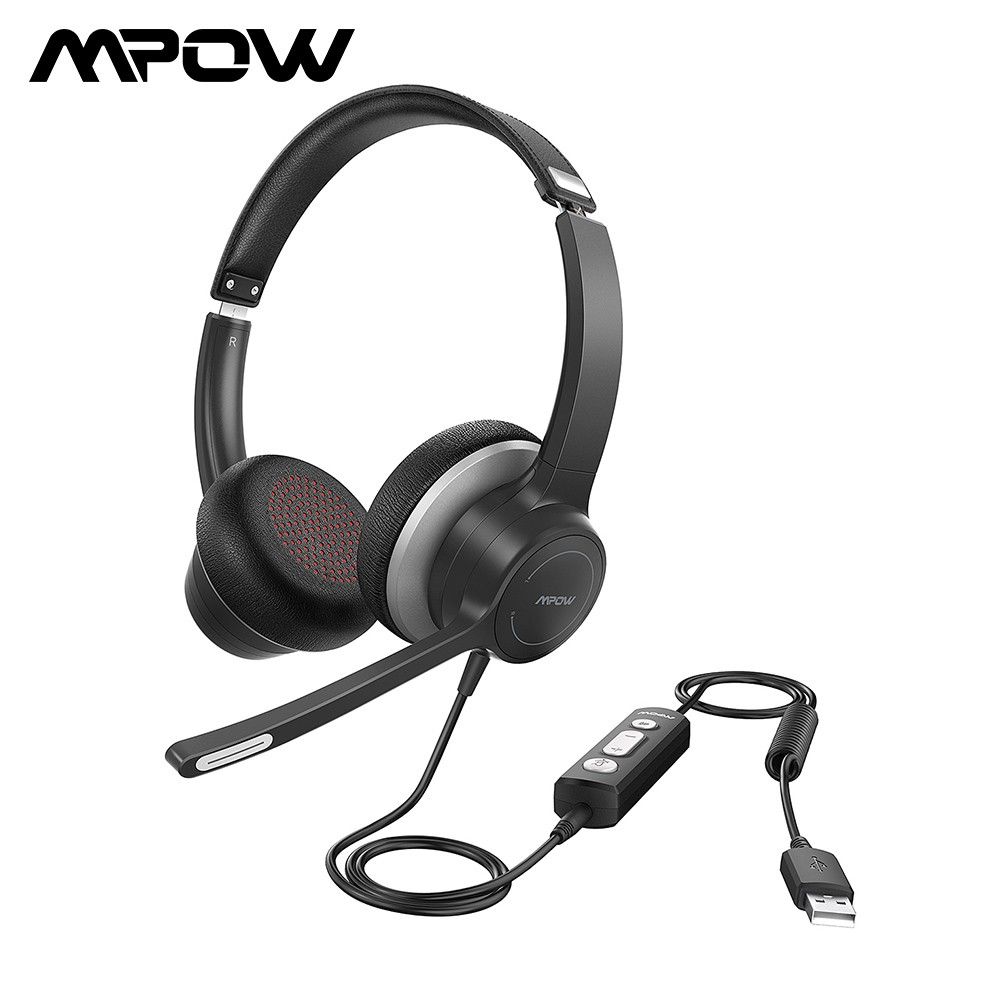 MPow Wired Computer Headset Model MPow HC6 Audio Headphones