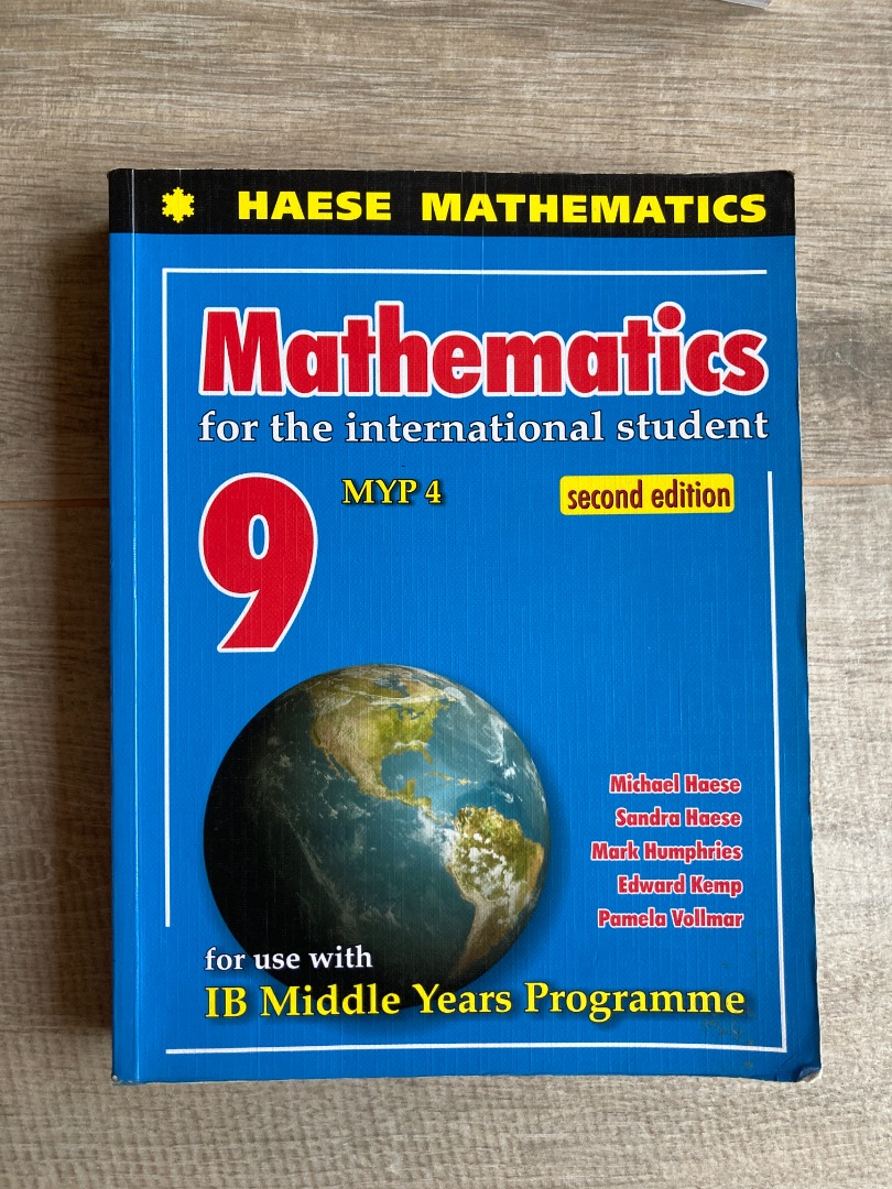 MYP Year 9 Math Textbook (2nd Edition)｜Haese Mathematics, 興趣及遊戲, 書本 & 文具, 教科書 Carousell