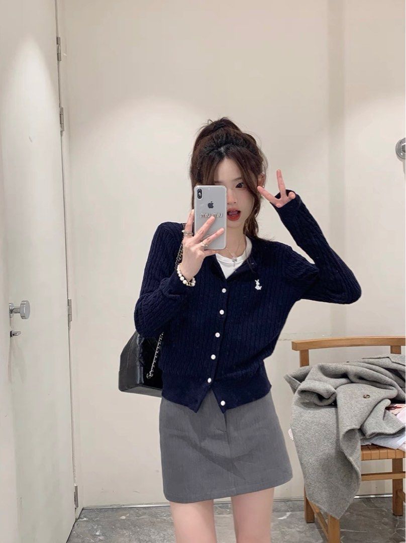 Rabbit cardigan sales
