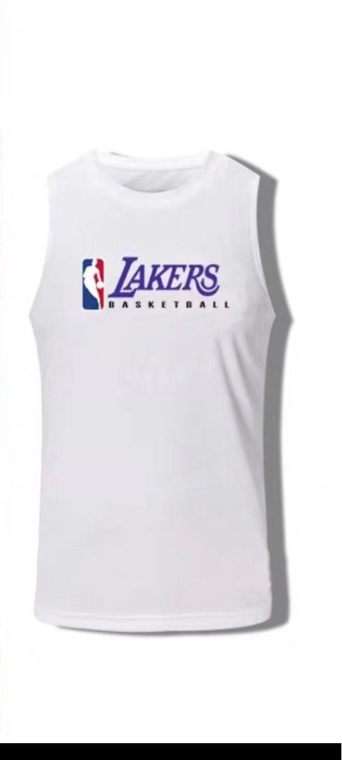 NBA Los Angeles Lakers Warmup / Workout Jersey Style Top / Shirt Size Large  - XL
