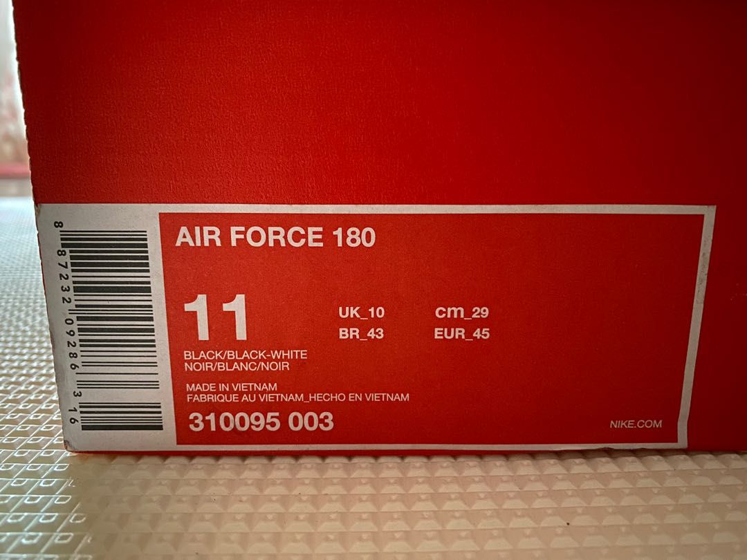 Nike Air Force 180 Men s Fashion Footwear Sneakers on Carousell