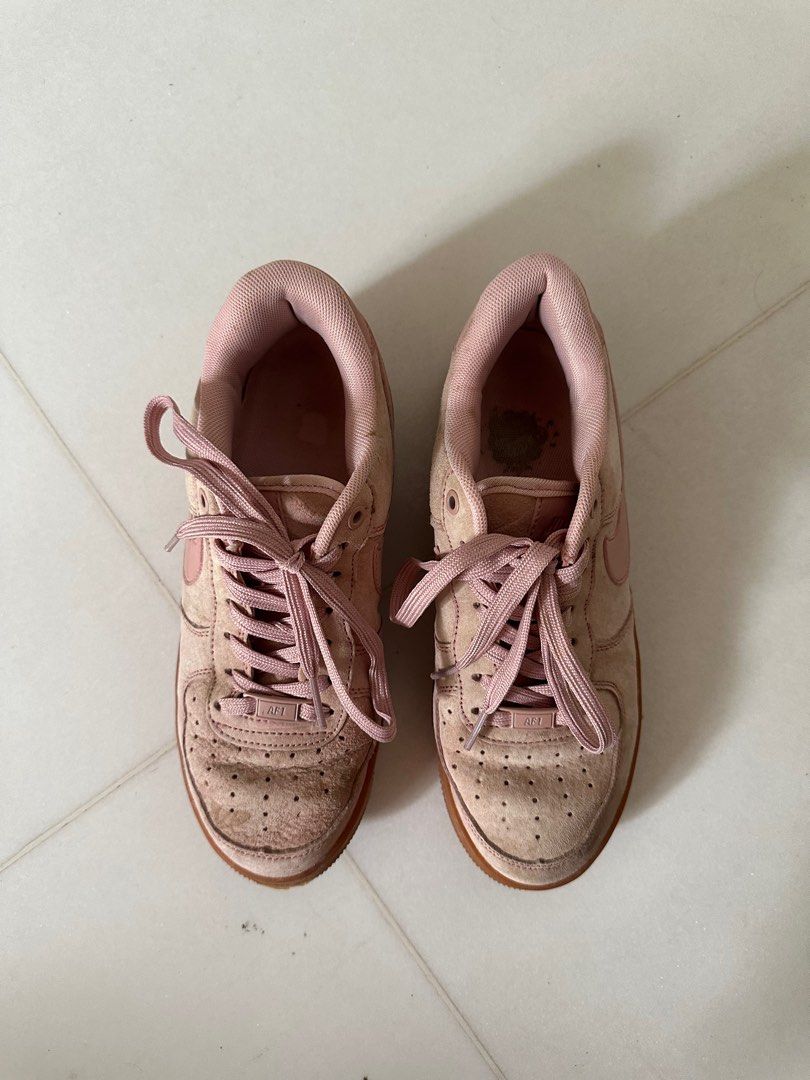 Nike Air Force 1 Low Particle Pink Gum Women s