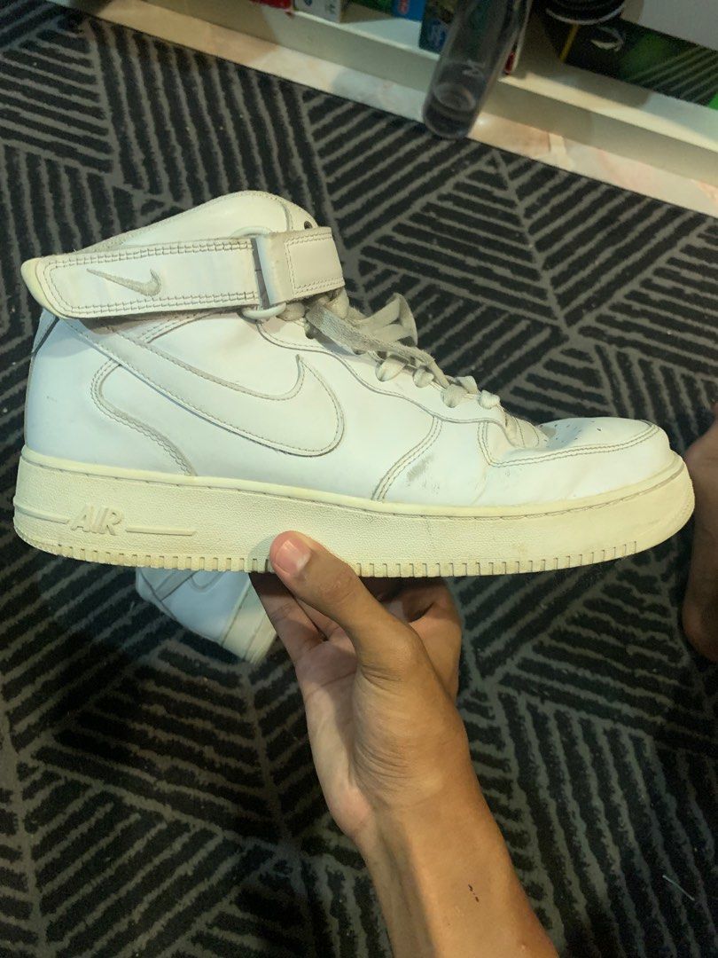 nike air force 1 mid white. UK 11 Men s Fashion Footwear