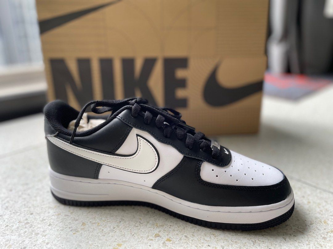 mens nike air force white and black