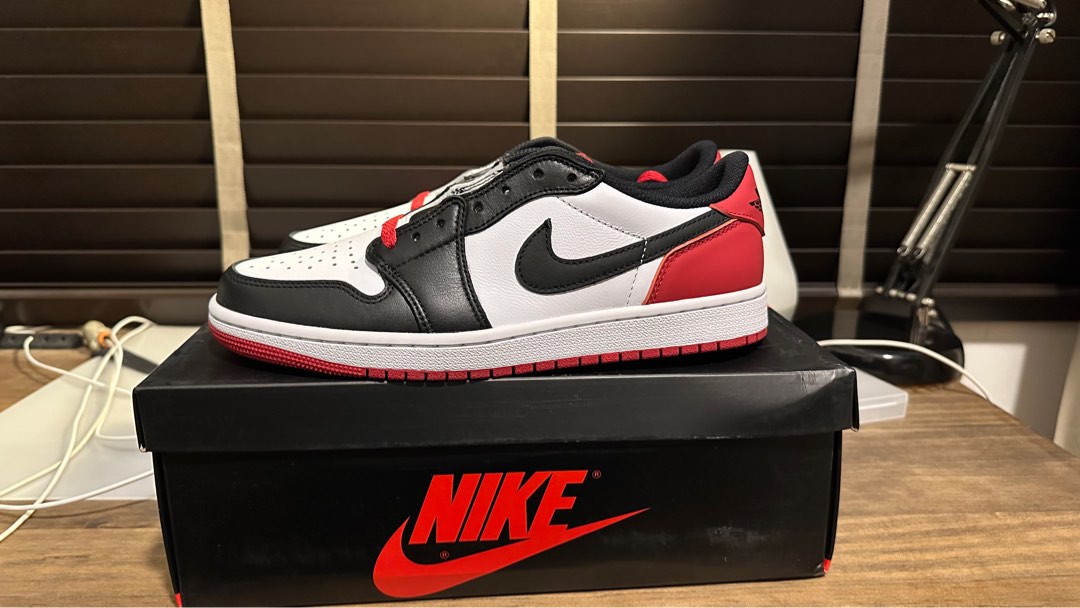 Jordan 1 cheap black toe fake