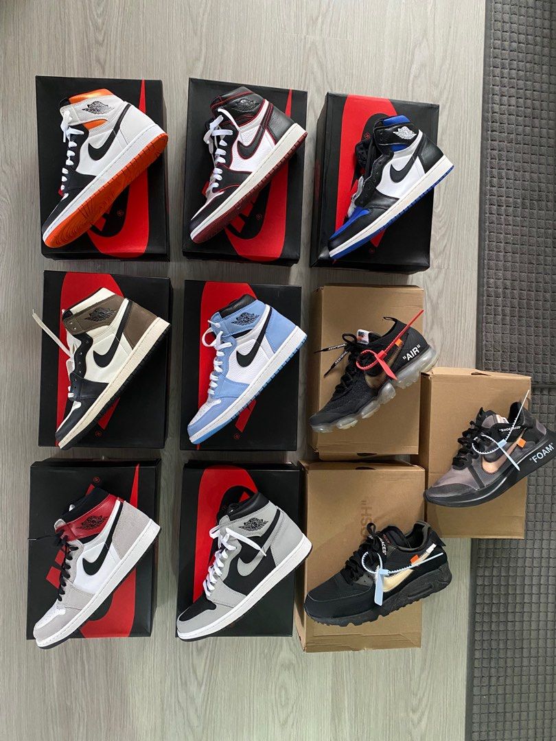 Nike air jordan 1 off white original price online