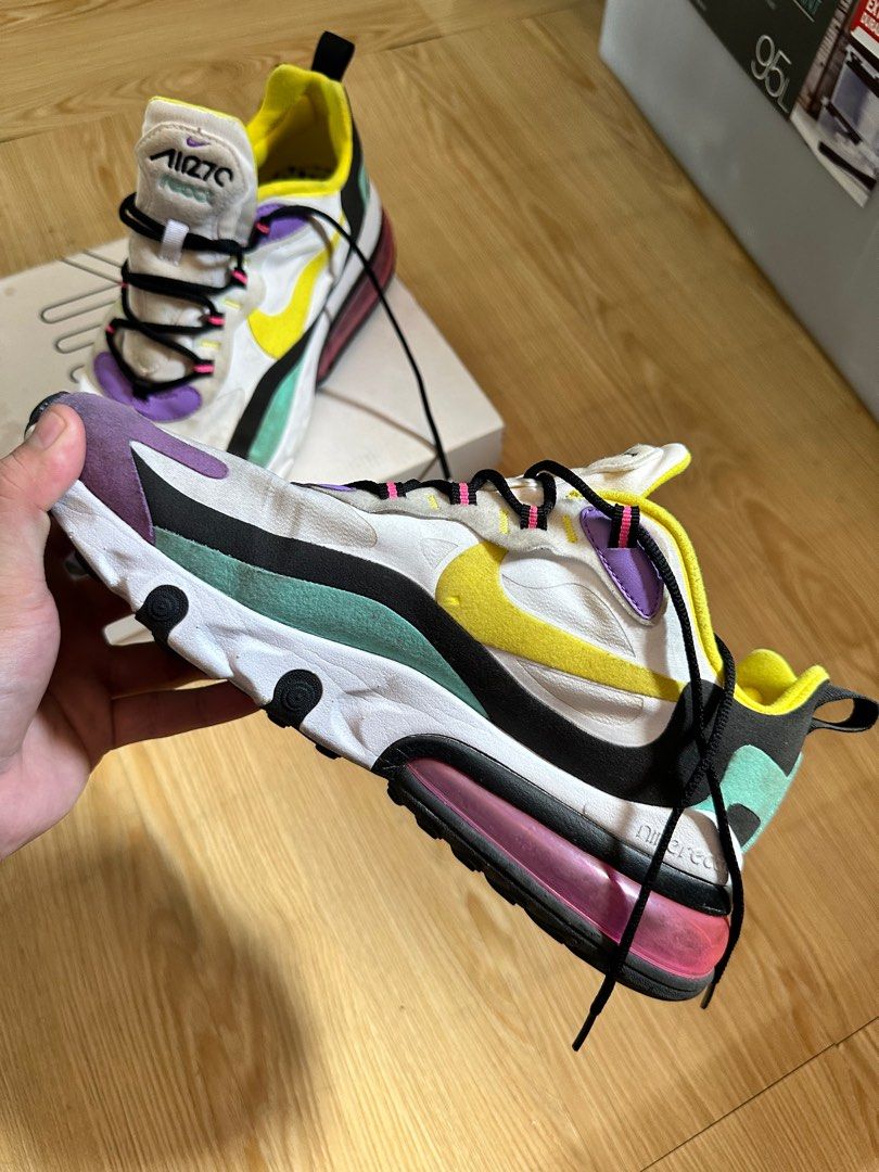 Nike air max 270 top react phantom-blue university-dynamic yellow