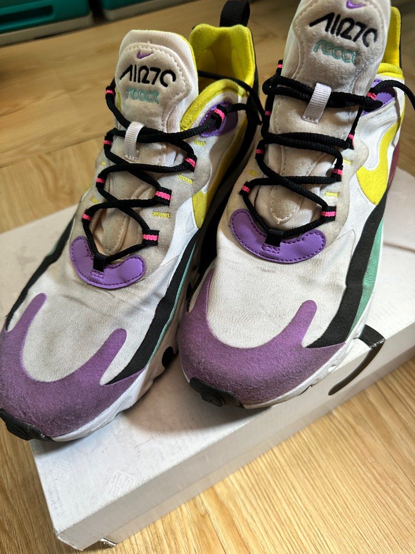 Nike air max 270 discount react phantom-blue university-dynamic yellow