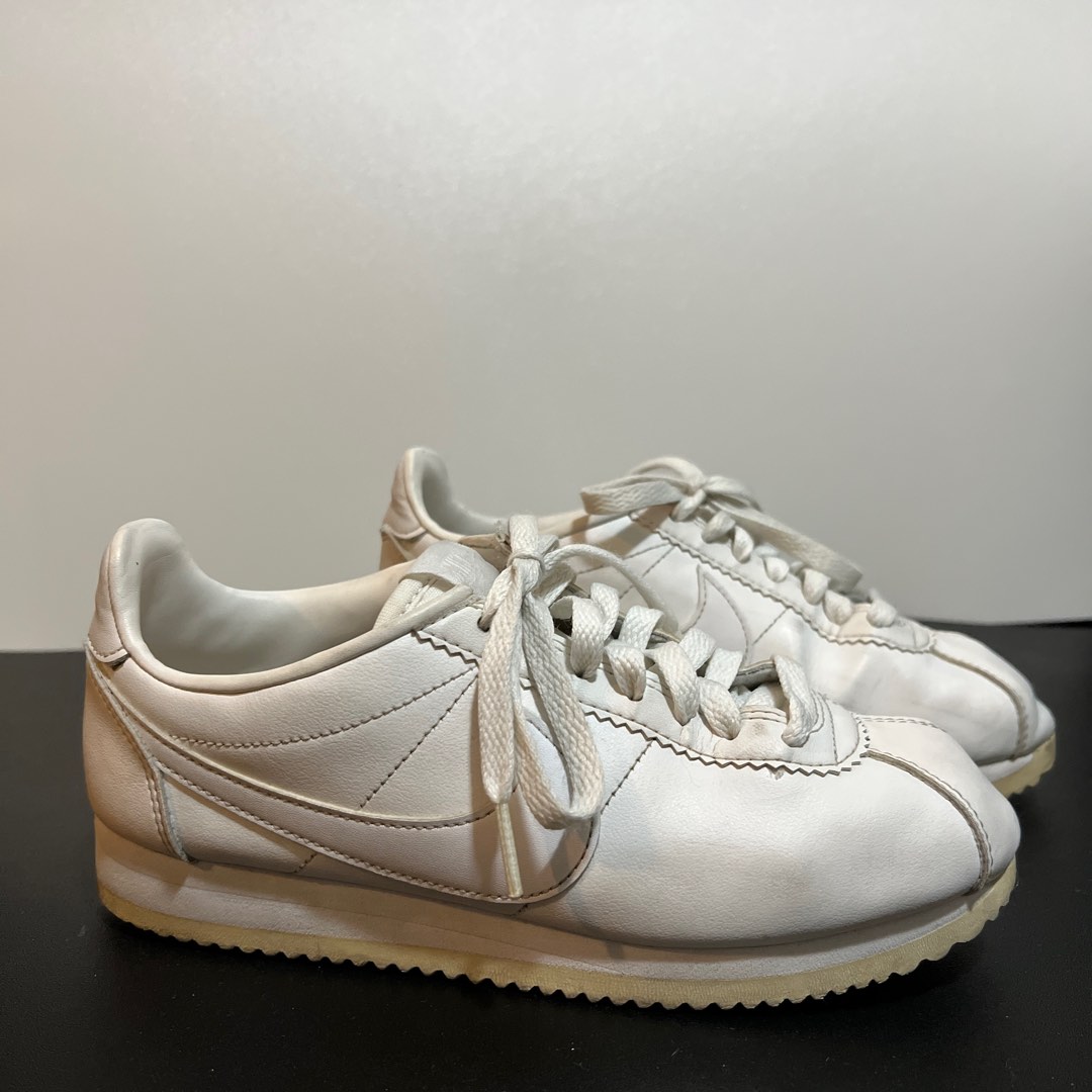 all white nike cortez womens