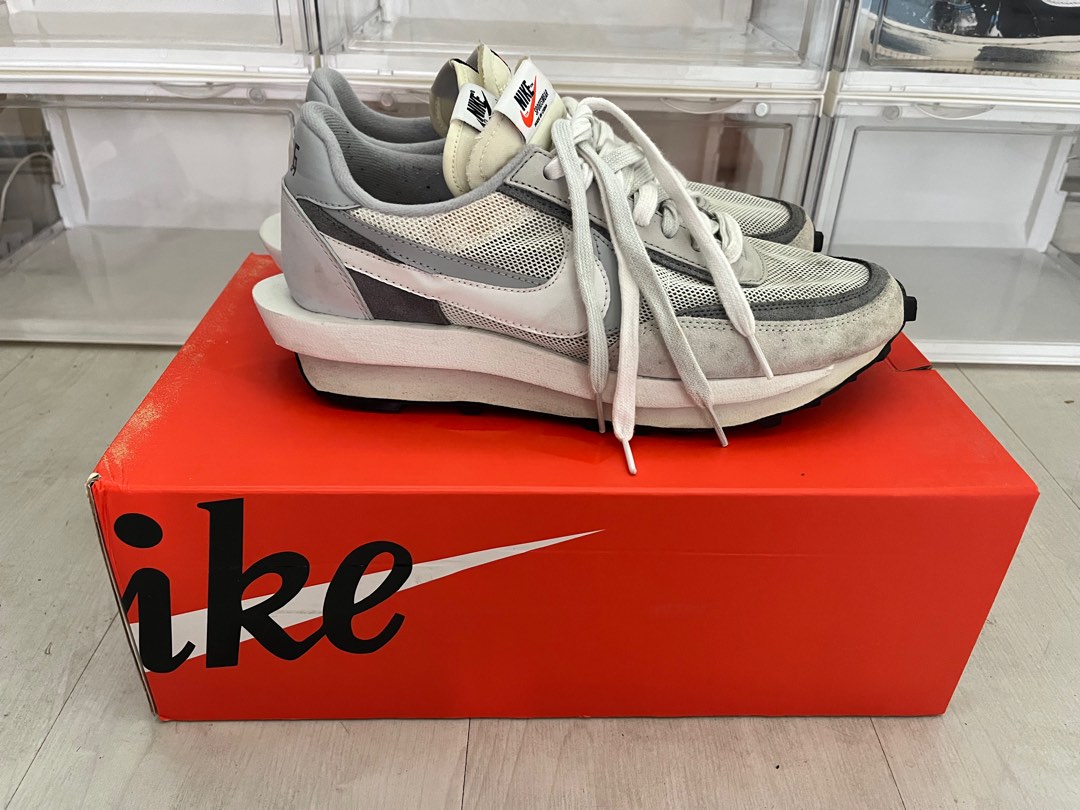 Nike Sacai LD Waffle Wolf Grey Summit White Men s Fashion Footwear Sneakers on Carousell