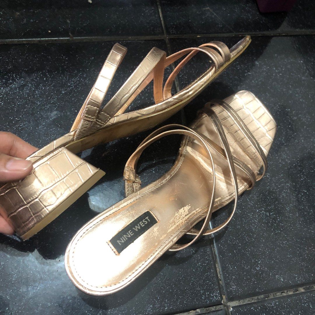 Amazon.com | Nine West Women's GLOREA Heeled Sandal, Black 001, 5 | Heeled  Sandals