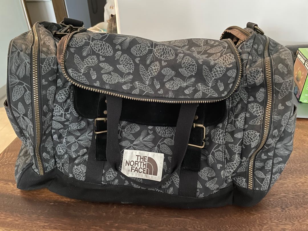 Supreme north face store duffel bag snakeskin
