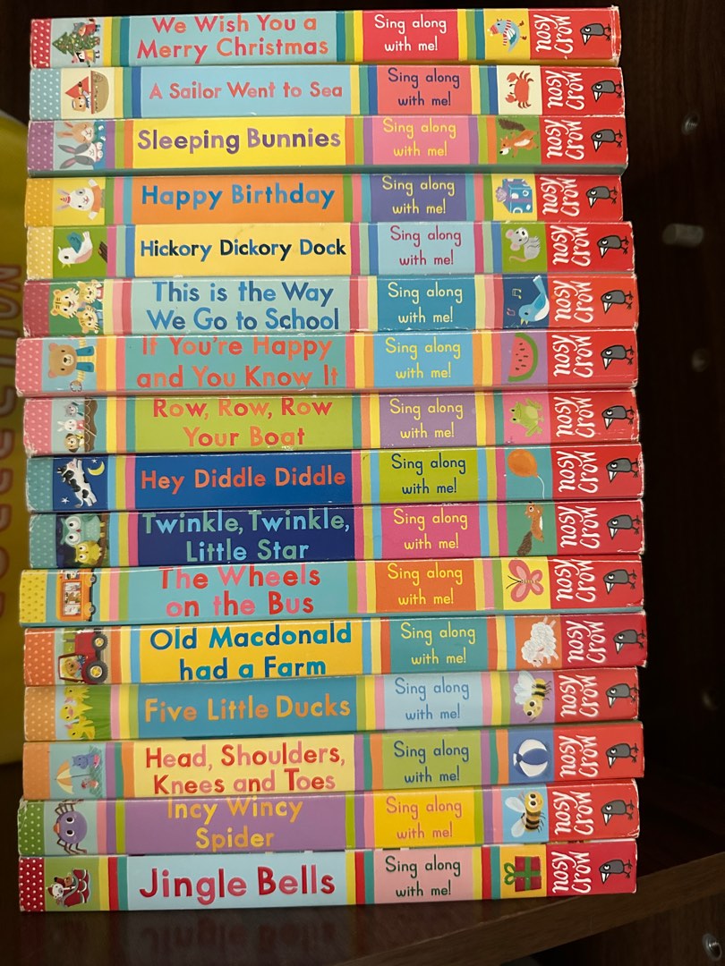Nosy Crow Sing Along 16 books rhymes 興趣及遊戲 書本 文具 小朋友書 Carousell