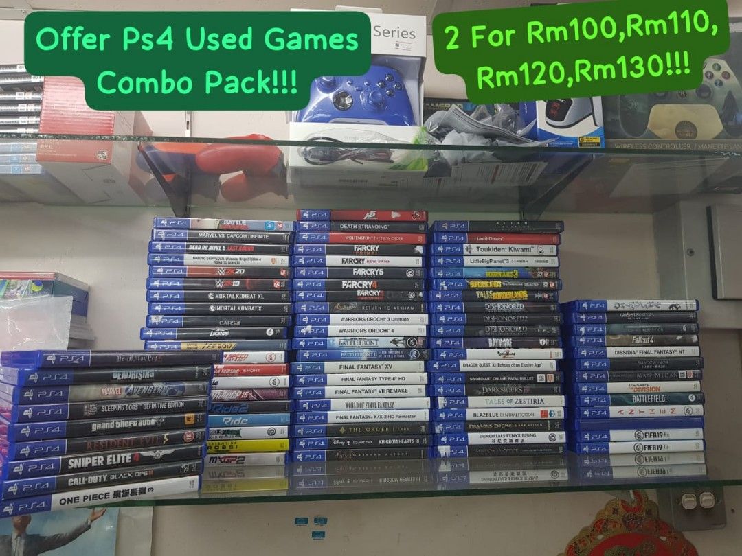 Offer Ps4 Games Combo Pack Buy 2 For Rm100 Rm110 Rm120 Rm130
