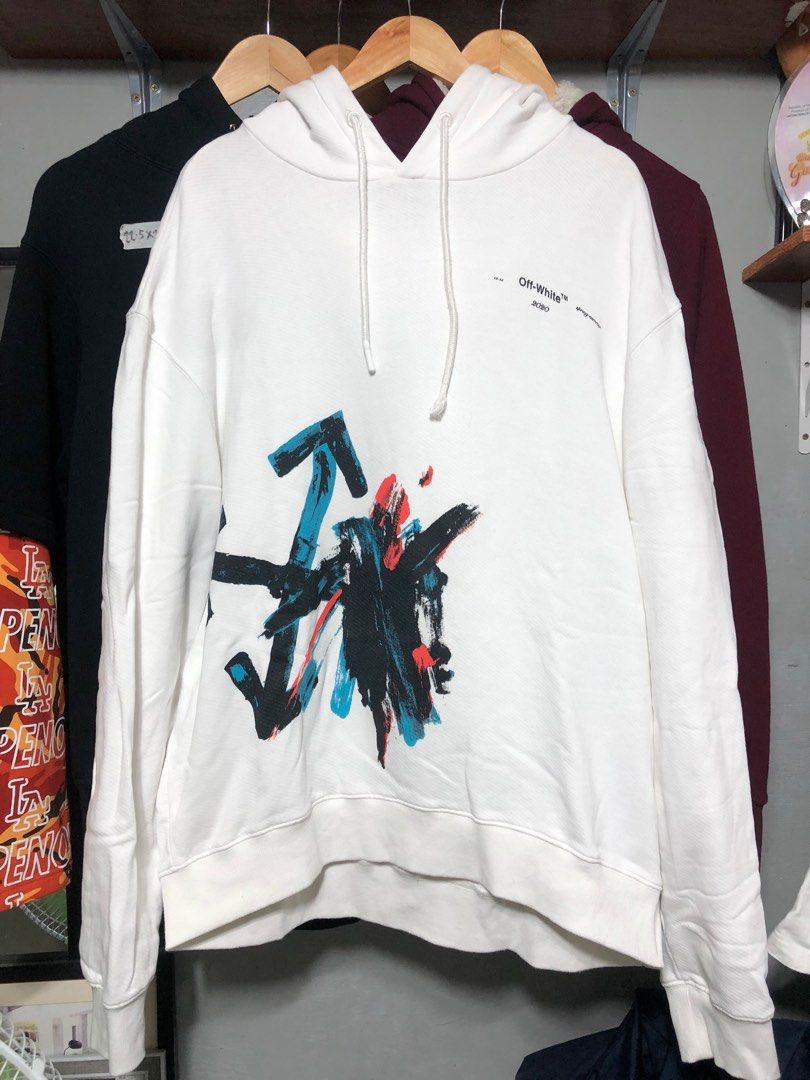 Off white paint online hoodie