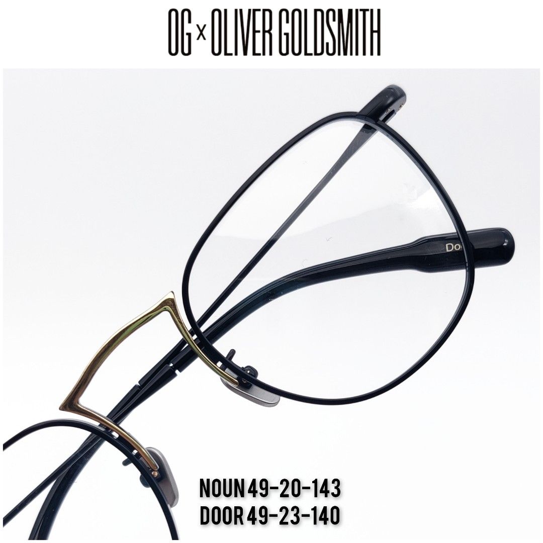 Og x oliver goldsmith door / noun titanium frame spectacles, Men's
