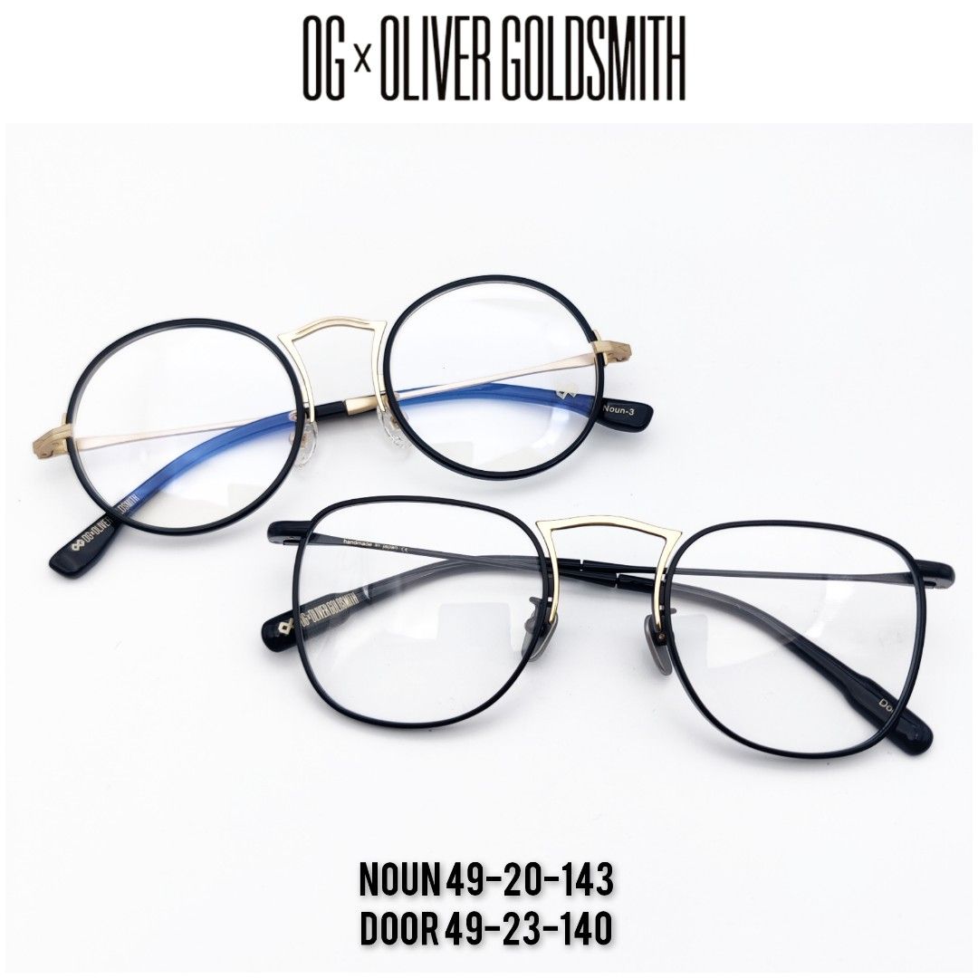 Og x oliver goldsmith door / noun titanium frame spectacles, Men's