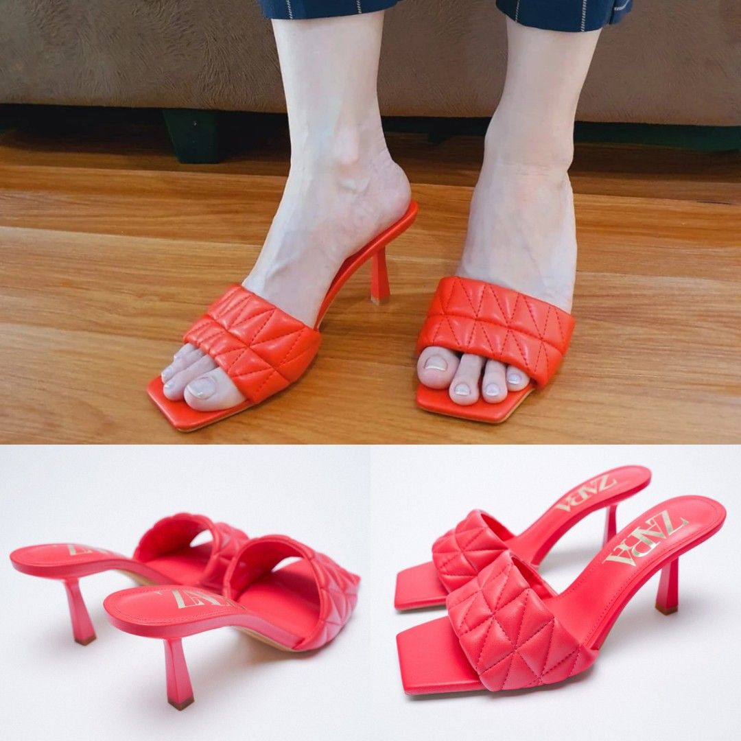 Zara quilted shoes on sale