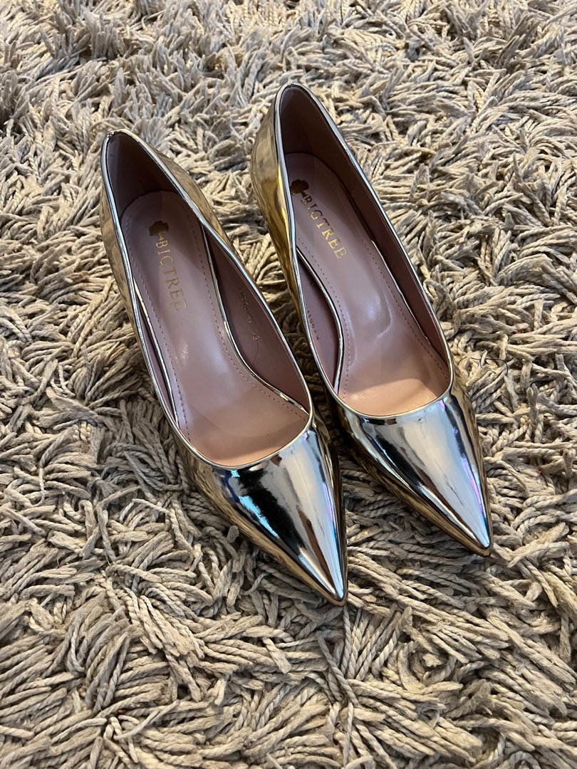 Pale Gold high heels