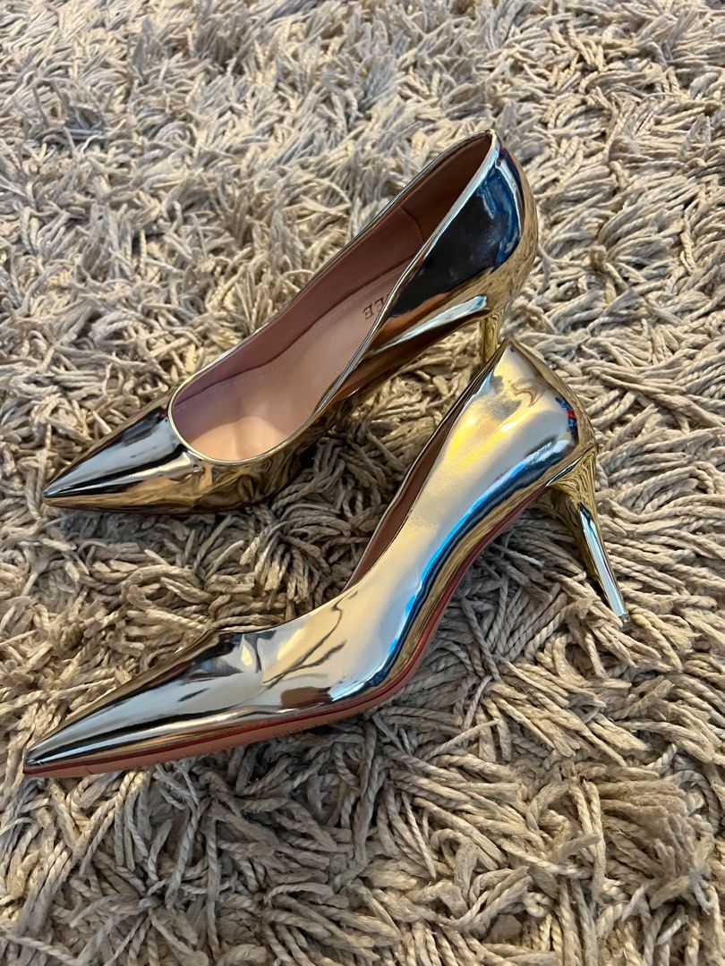 Pale gold on sale heels