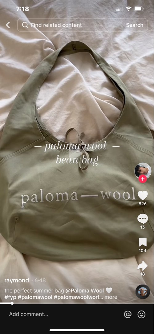 Paloma Wool Tote Bag Luxury Bags Wallets on Carousell