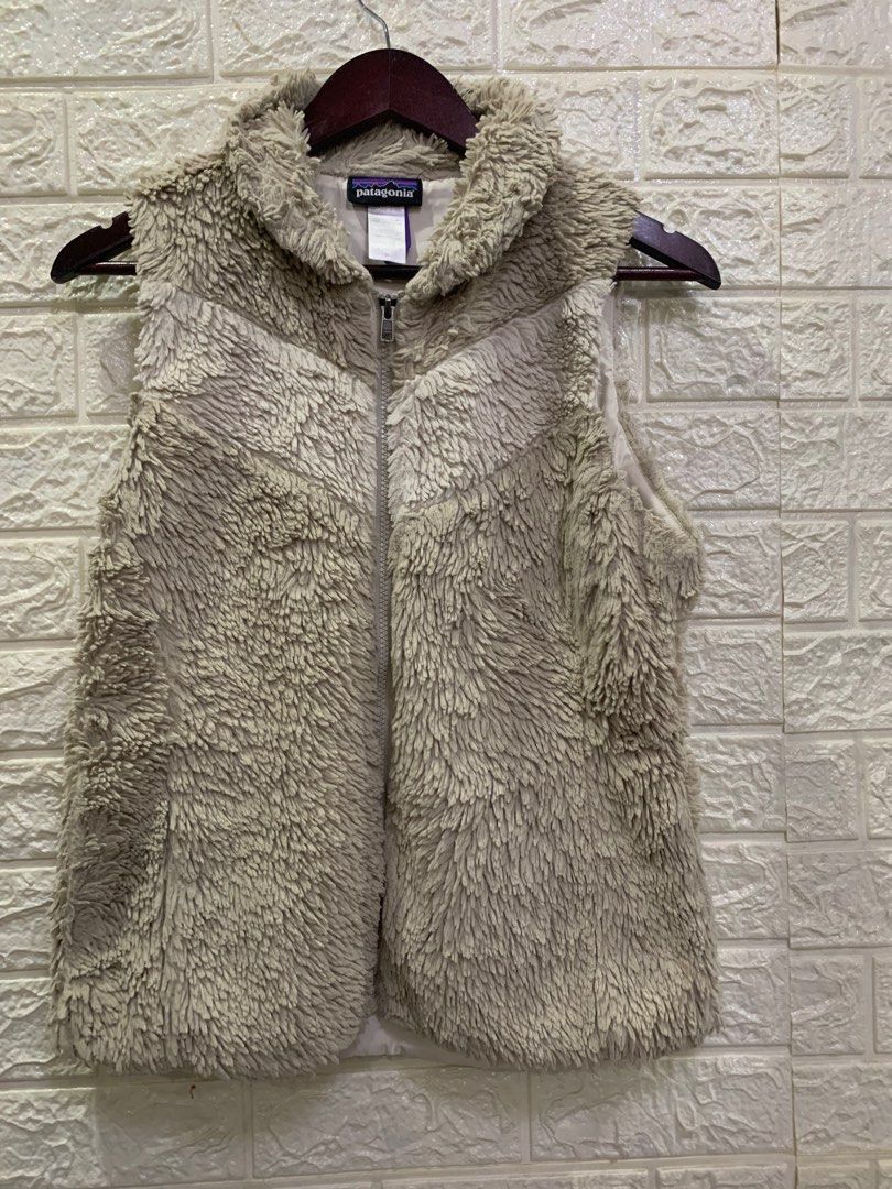 Patagonia faux fur vest outlet