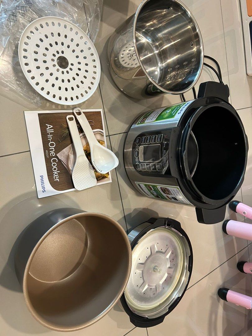 Philips AllInOne cooker/pressure cooker (HD2137), TV & Home Appliances, Kitchen Appliances