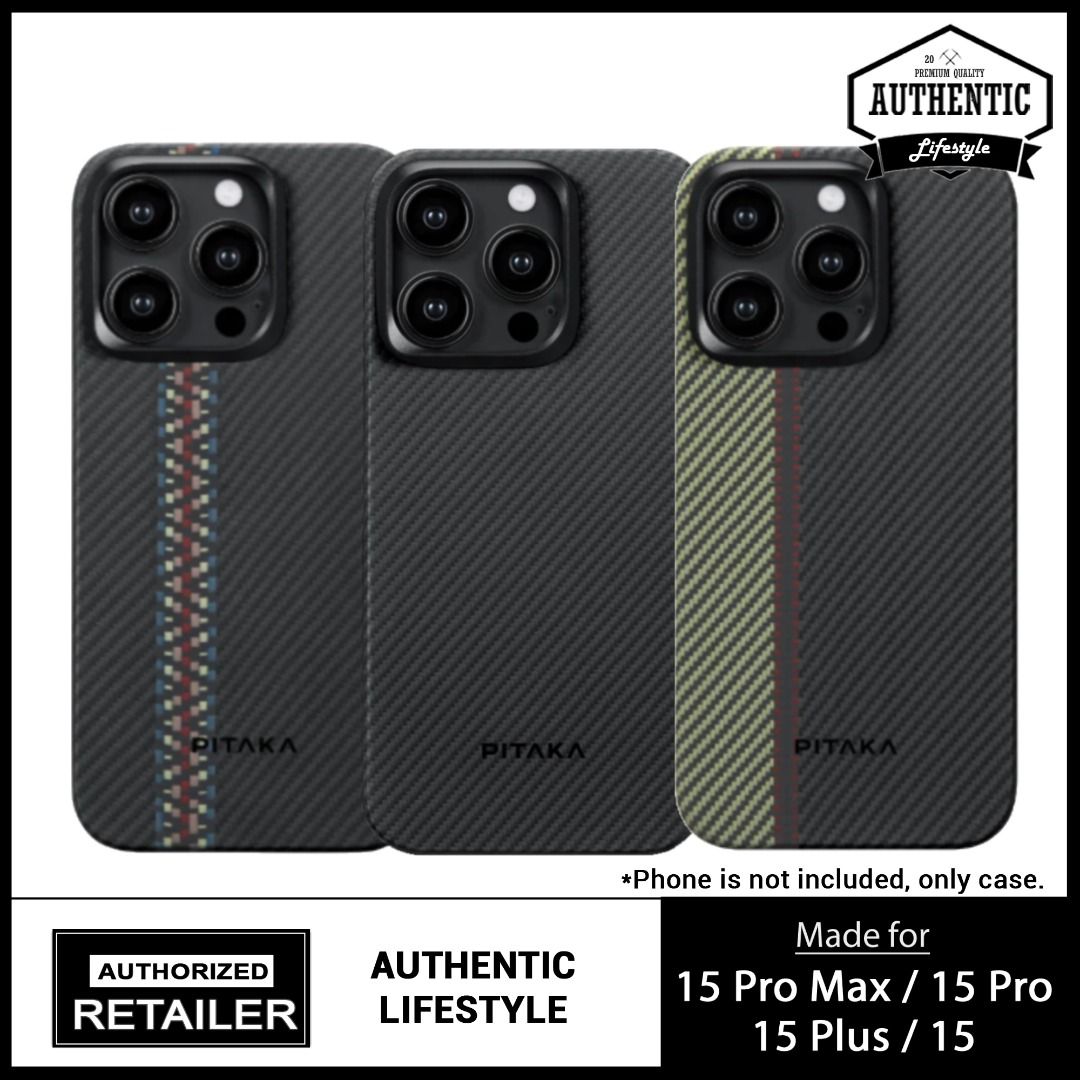 PITAKA MagEZ Case 4 for iPhone 15 [ Pro Max / Pro / Plus