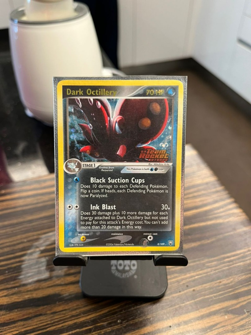 Pokemon TCG 2004 Team Rocket Returns Dark Octillery RH 8/109