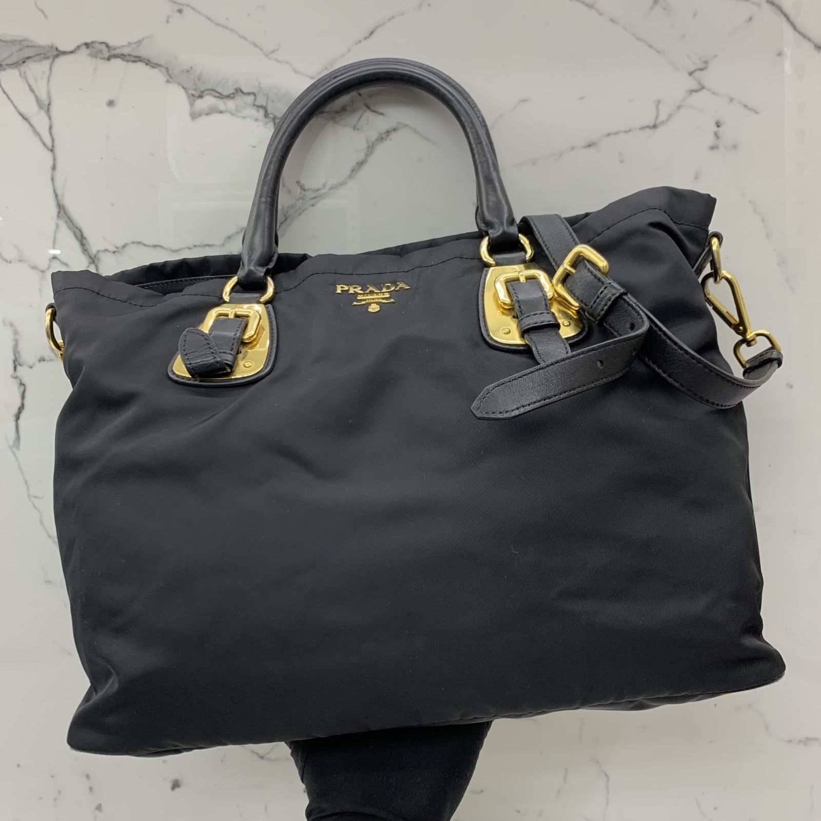 Prada 2 Way Nylon Tote Bag, Luxury, Bags & Wallets on Carousell