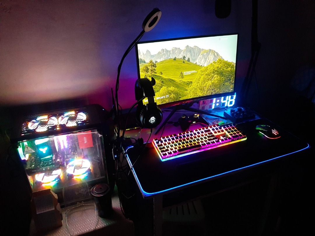 Pre-loved Complete PC build with Bathala Gaming Chair and Peripherals ...