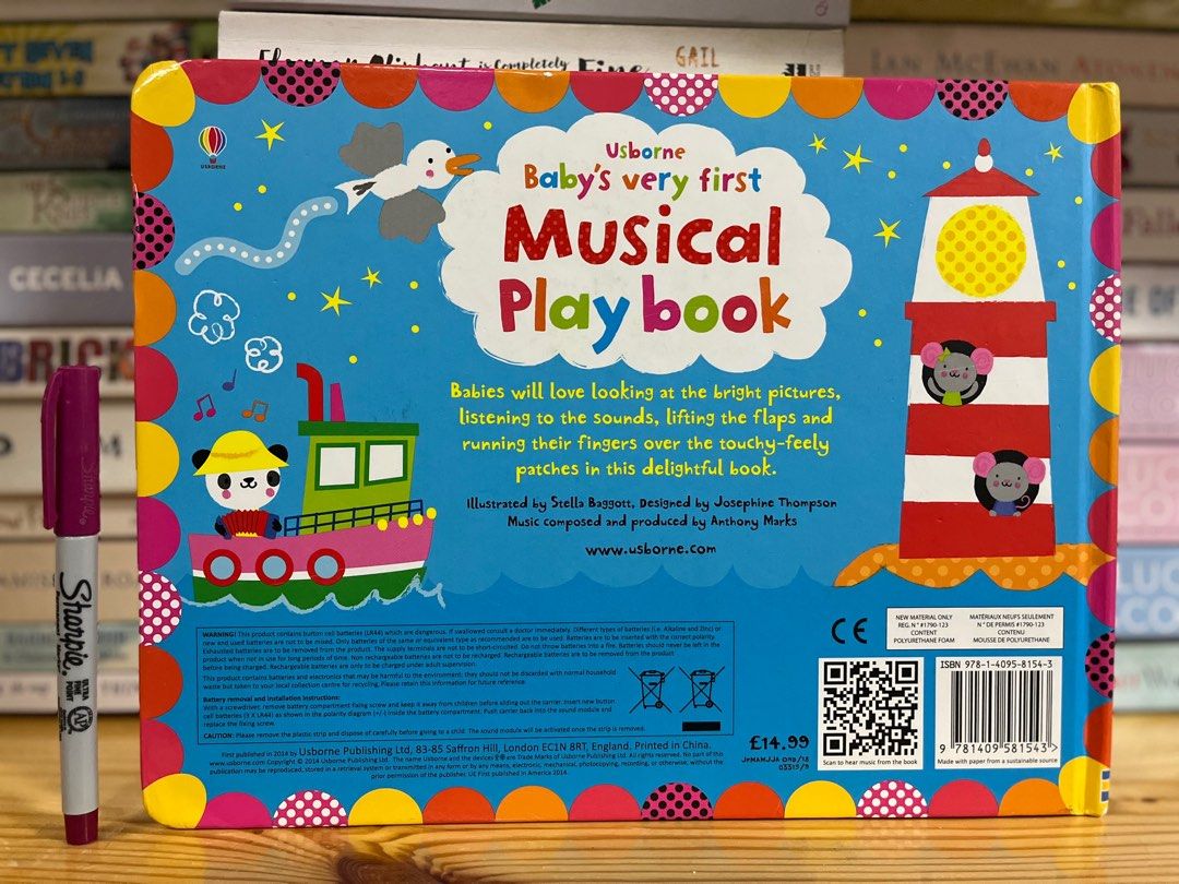 Book　Baby's　Usborne　Children's　Very　Book　Musical　Toys,　Books　Playbook　Magazines,　Sound　Hobbies　on　First　Children's　Book,　Books　Carousell　Preloved　Board