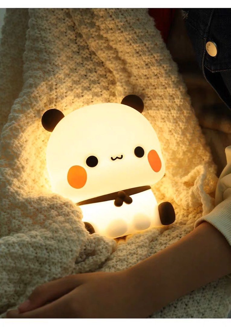 Pre-Order) 15cm Bubu And Dudu Night Light Lamp Kawaii Yier Panda