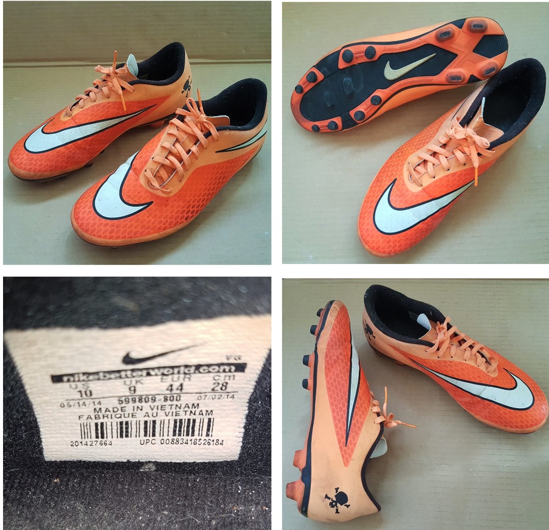 Professional Nike Sports Gear, NIKE Hypervenom Phade FG, US 10, UK 9