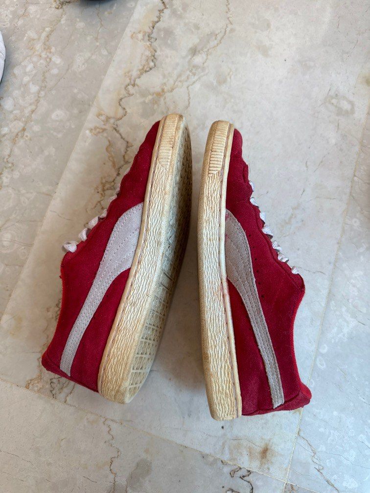 Red puma clearance suede platform