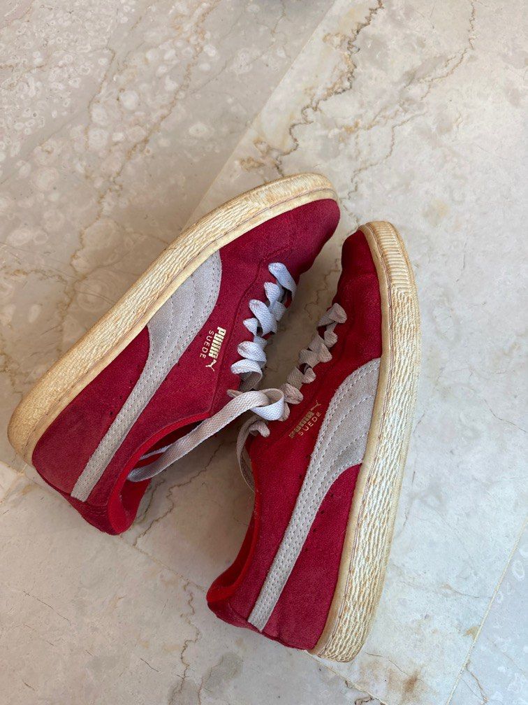 puma red suede sneakers Women s Fashion Footwear Sneakers on