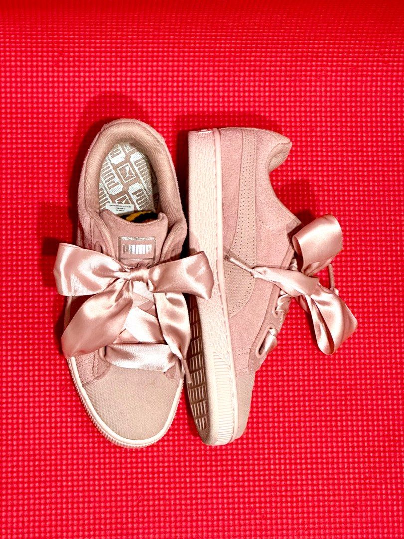Puma suede hotsell heart rosa