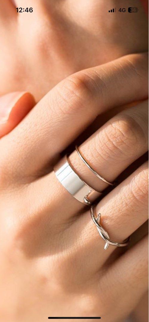 Raw silver ring cheap