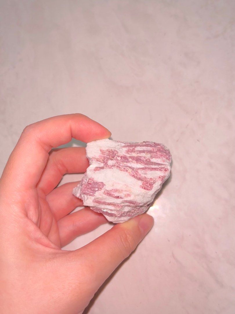 Raw pink on sale tourmaline for sale