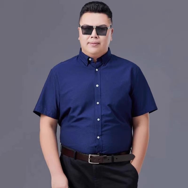 READY STOCK Men Formal Office Working Smart Plus Size Slim Fit Short Sleeve Shirt Baju Kemeja Lengan Pendek Lelaki S 8XL Blue Men s Fashion Tops Sets Formal Shirts on Carousell