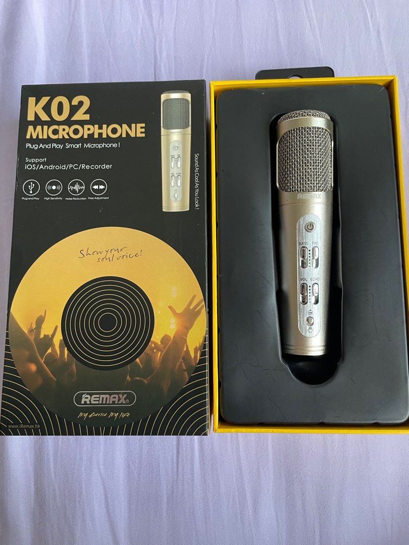 Remax K02 microphone, Audio, Microphones on Carousell