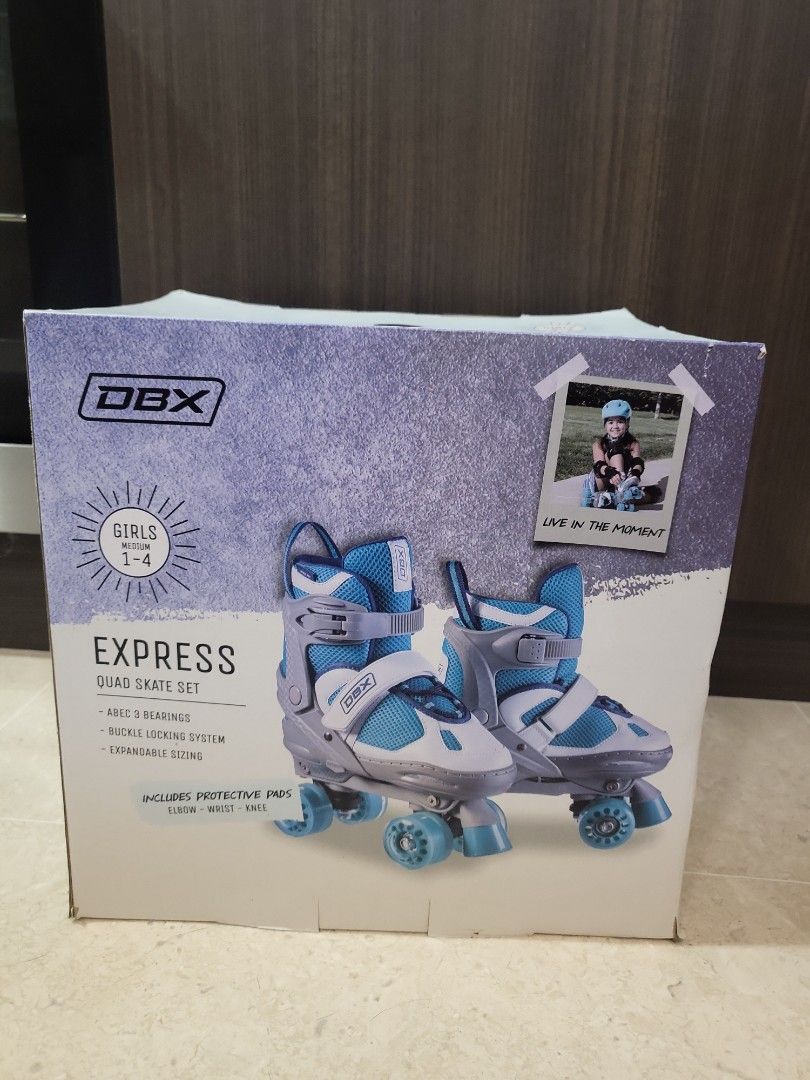 DBX Girls' Express Adjustable Roller Skate Package