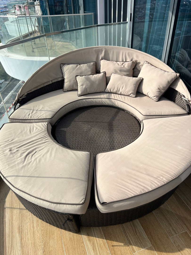 Round modular outdoor furniture, Furniture & Home Living, Outdoor