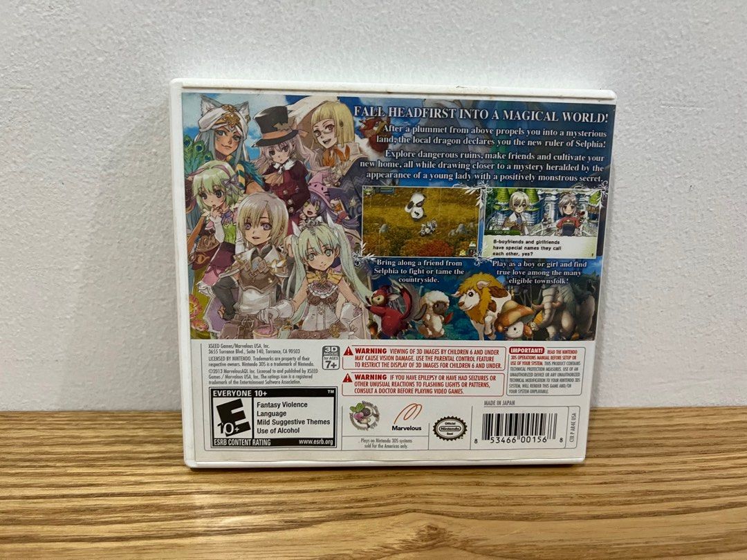 Rune Factory 4 (Nintendo 3DS) (Category: Nintendo) located in Quezon City. Submitted by n_bug (Listing ID 1255373304, Image 2). Description: Rune Factory 4 (Used) RFS: Just came with the 3DS I bought but I don’t really plan to play it hehe Meet-ups around Maginhawa St., Quezon City Delivery fee c/o buyer MOP: Preferably GCash.
