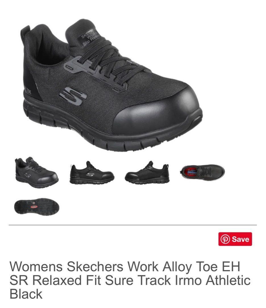 Alloy toe clearance shoe