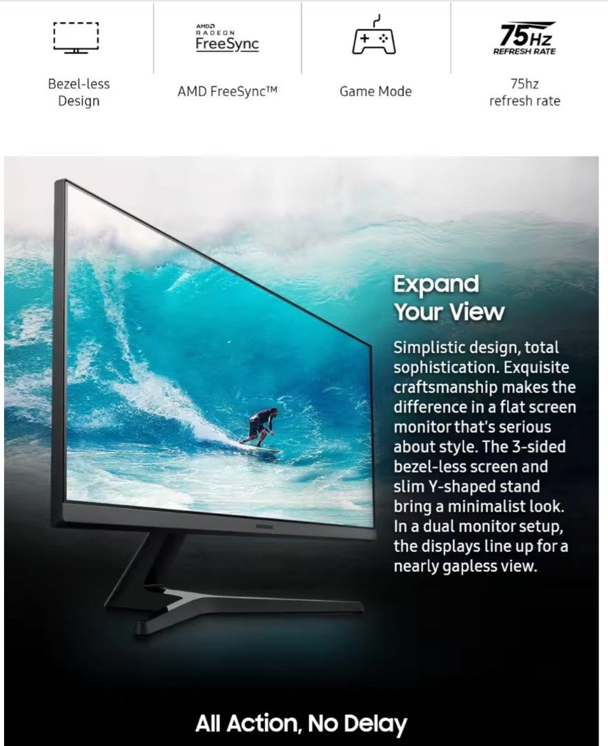 Samsung 24 inch Bezel less FHD Display, Computers & Tech, Parts ...