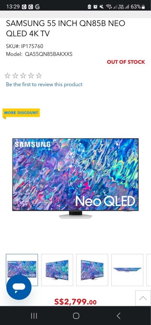 Samsung neo 55 inch tv