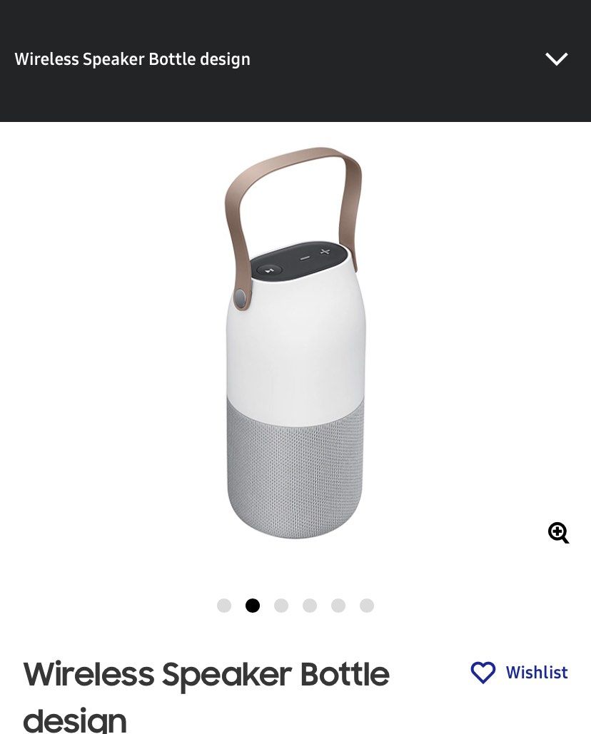Wireless speaker bottle store design