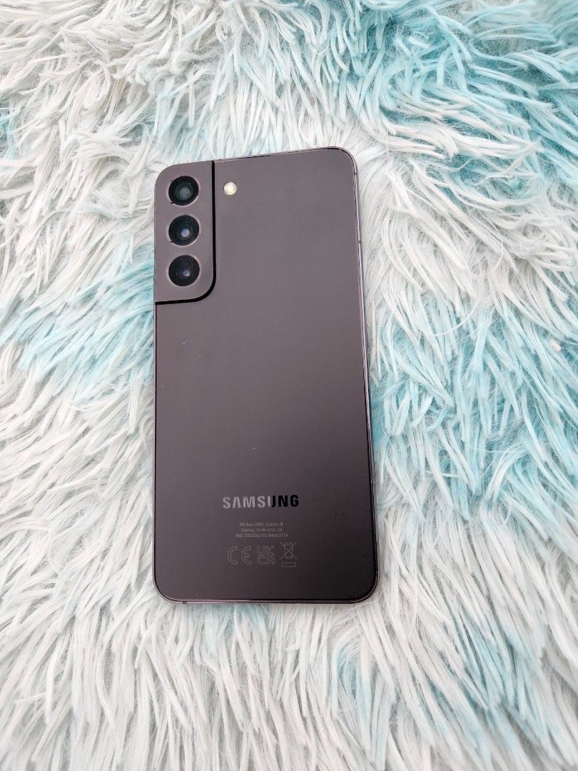 Samsung S22 5g (Category: Samsung) located in Quezon City. Submitted by mubrogadgets (Listing ID 1255338893, Image 2). Description: SAMSUNG S22 5G No issue 👉SUPER FLAGSHIP PHONE 👉5G NETWorj 👉8gb ram and 128 Quick specs👇👇👇 👉Dynamic AMOLED 2X, 120Hz, HDR10+, 1300 nits (peak) 👉6.1inches, 👉Exynos 2200 (4 nm) 👉Xclipse 920 👉Fingerprint (under display, ultrasonic), 👉128gb/8 👉Samsung DeX, (desktop experience support) 📷BACK CAMERA 50 MP, 23m